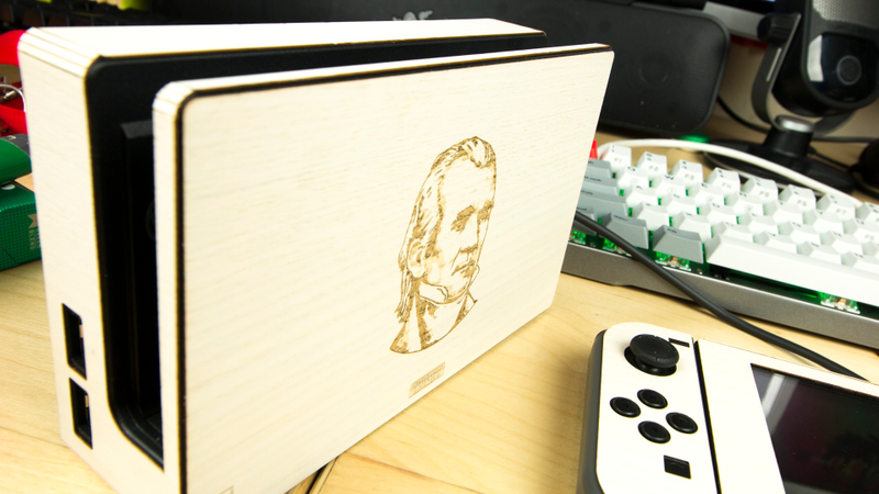 Illustration for article titled Wrapping My Nintendo Switch In Wood